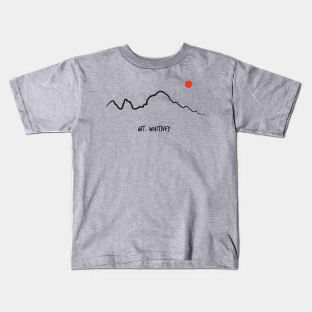 MOUNT WHITNEY T-SHIRT Kids T-Shirt by Ediza